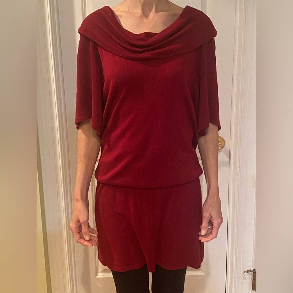 Max Studio Vibrant Red Sweater Dress